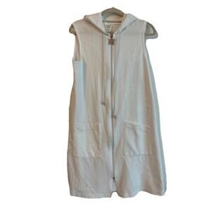 Secret Treasures Housecoat Nightgown Womens Medium Sleeveless Full Zip